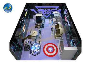 Công viên giải trí thực tế ảo dành cho doanh nghiệp nhỏ Trung tâm trò chơi Arcade mô phỏng 9D VR Simulator