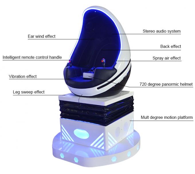 Công nghệ cao Thực tế ảo ghế đơn 9D VR Cinema Egg ghế giả lập