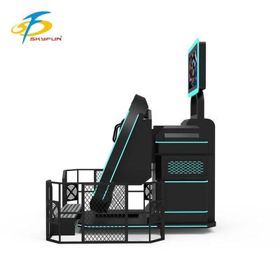 SKYFUN 360° Trải nghiệm mô phỏng chuyển động VR xoay tròn | Ghế thực tế ảo sống động với nền tảng động, nội dung trò chơi AR/VR, tai nghe 4K, theo dõi chuyển động, phản hồi xúc giác và hỗ trợ nhiều người chơi