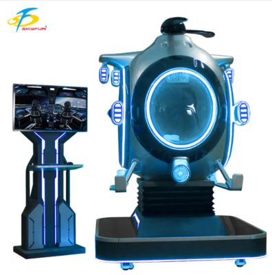 Máy bay trực thăng mô phỏng chuyến bay VR 9D có thể tùy chỉnh | Fun Fighter của SKYFUN – 1 người chơi, hơn 55 trò chơi, Cần điều khiển Thrustmaster, Tai nghe DPVR, Sử dụng trong trung tâm thương mại & khu vui chơi