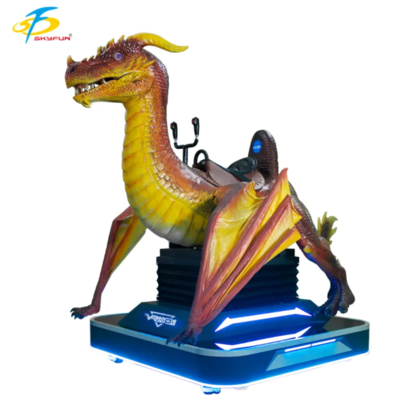 UN Dinosaur 1-Seat VR Cinema Machine with DPVR E3-S Glasses, 55 Games, Dinosaur Roar Effects, Unique Design for Arcades, Malls, Theme Parks & Entertainment Centers