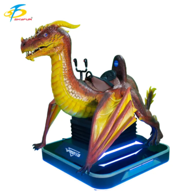 UN Dinosaur 1-Seat VR Cinema Machine with DPVR E3-S Glasses, 55 Games, Dinosaur Roar Effects, Unique Design for Arcades, Malls, Theme Parks & Entertainment Centers