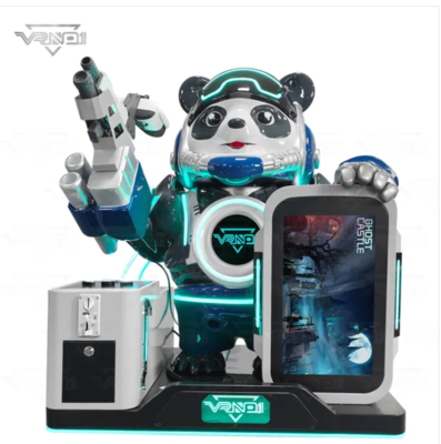 VR Panda Soldier ️ Máy bắn VR tương tác tiên tiến với 7 trò chơi, máy phân phối đồ chơi, hỗ trợ nhiều thanh toán và thiết kế Panda tùy chỉnh cho arcade