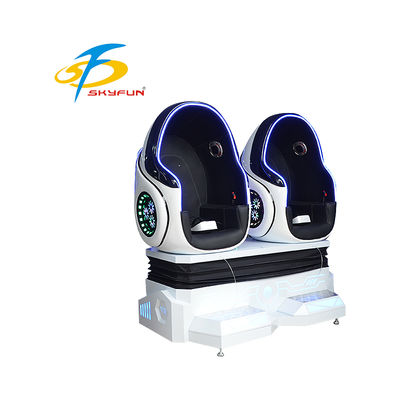 9D VR Egg Cinema ghế đôi ️ ghế VR Motion Immersive với 100+ phim & 15 trò chơi, ghế động, hiệu ứng không khí & rung động cho arcade