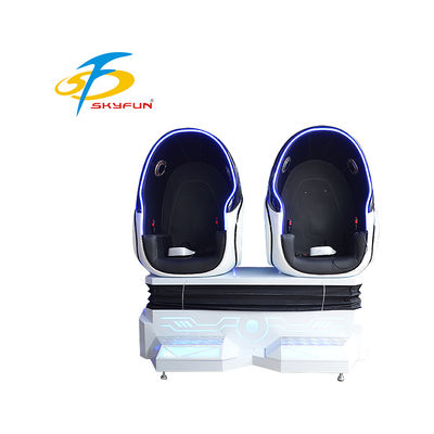 9D VR Egg Cinema ghế đôi ️ ghế VR Motion Immersive với 100+ phim & 15 trò chơi, ghế động, hiệu ứng không khí & rung động cho arcade