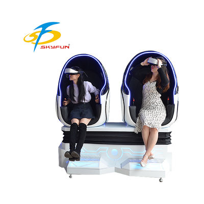 9D VR Egg Cinema ghế đôi ️ ghế VR Motion Immersive với 100+ phim & 15 trò chơi, ghế động, hiệu ứng không khí & rung động cho arcade