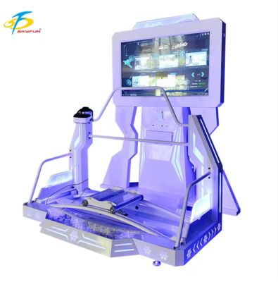 Simulator Trượt tuyết VR Stainless Steel ️ Máy trượt tuyết VR 4D hấp dẫn với 20 trò chơi, trải nghiệm tuyết thực tế, màn hình VR độ nét cao cho Arcades