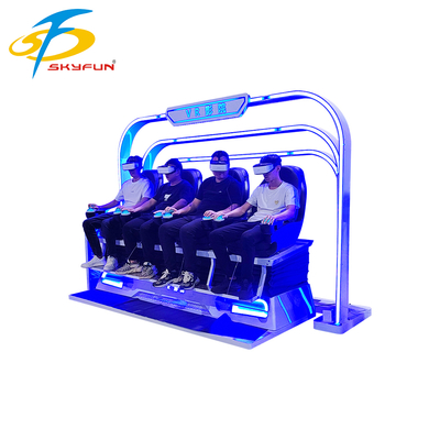 Ghế Rạp Chiếu Phim VR 4 Chỗ 9D – Máy Mô Phỏng VR Nhiều Người với Hơn 100 Phim, 15 Trò Chơi Tương Tác, Kính VR Deepoon