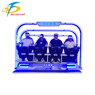 Ghế Rạp Chiếu Phim VR 4 Chỗ 9D – Máy Mô Phỏng VR Nhiều Người với Hơn 100 Phim, 15 Trò Chơi Tương Tác, Kính VR Deepoon