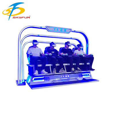 Ghế Rạp Chiếu Phim VR 4 Chỗ 9D – Máy Mô Phỏng VR Nhiều Người với Hơn 100 Phim, 15 Trò Chơi Tương Tác, Kính VR Deepoon