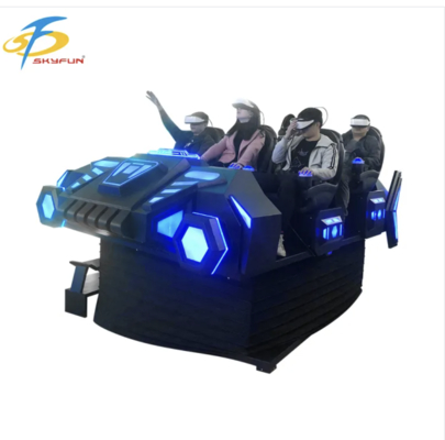 Ghế rạp chiếu phim 6 chỗ 9D VR Simulator VR đa người với hơn 100 bộ phim, 15 trò chơi tương tác, Kính Deepon VR