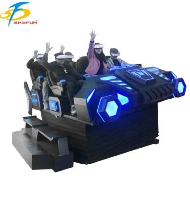 Ghế rạp chiếu phim 6 chỗ 9D VR Simulator VR đa người với hơn 100 bộ phim, 15 trò chơi tương tác, Kính Deepon VR