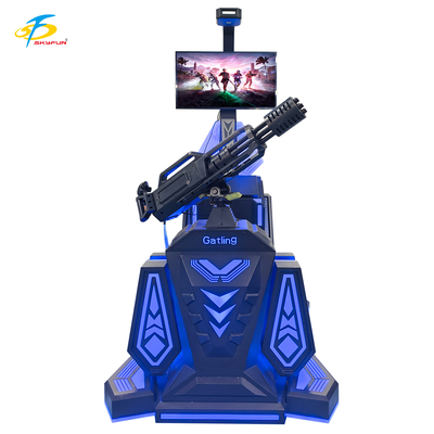 9D VR Gatling Shooting Simulator HTC Vive VR Gun Game với màn hình LCD 42 inch, 5 trò chơi thú vị
