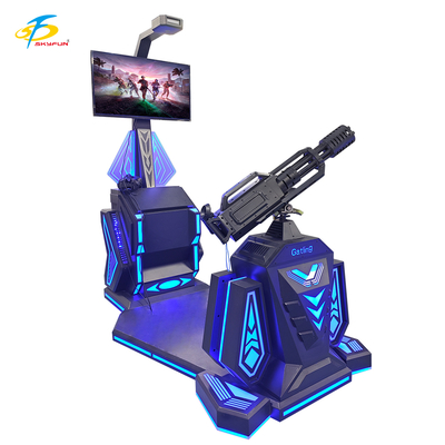 9D VR Gatling Shooting Simulator HTC Vive VR Gun Game với màn hình LCD 42 inch, 5 trò chơi thú vị