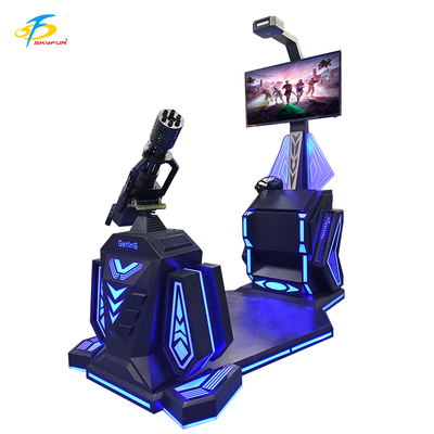 9D VR Gatling Shooting Simulator HTC Vive VR Gun Game với màn hình LCD 42 inch, 5 trò chơi thú vị