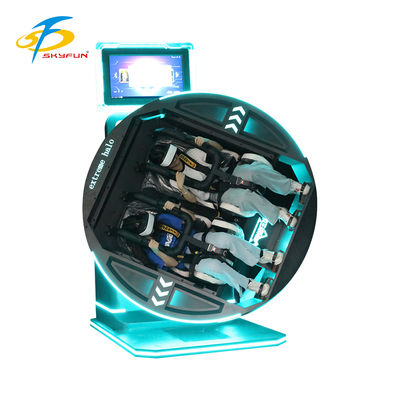 360 độ VR Simulator Electric Rotation Diverse Games Comfortable Seats Futuristic Design Bộ tai nghe an toàn kép linh hoạt