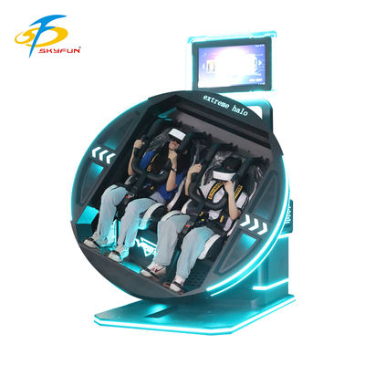 360 độ VR Simulator Electric Rotation Diverse Games Comfortable Seats Futuristic Design Bộ tai nghe an toàn kép linh hoạt