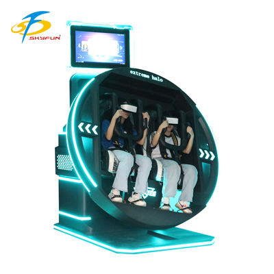 360 độ VR Simulator Electric Rotation Diverse Games Comfortable Seats Futuristic Design Bộ tai nghe an toàn kép linh hoạt