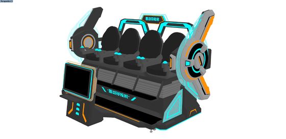 Máy chiếu VR Cinema 4 chỗ ngồi FUN | Trò chơi VR chuyển động 9D nhiều người chơi với màn hình lớn phía trước, thiết kế ghép nối, Kính DPVR & Hiệu ứng đặc biệt động – Nhà sản xuất SKYFUN