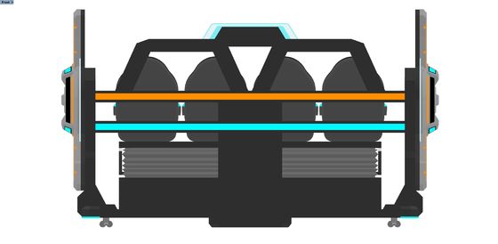 Máy chiếu VR Cinema 4 chỗ ngồi FUN | Trò chơi VR chuyển động 9D nhiều người chơi với màn hình lớn phía trước, thiết kế ghép nối, Kính DPVR & Hiệu ứng đặc biệt động – Nhà sản xuất SKYFUN