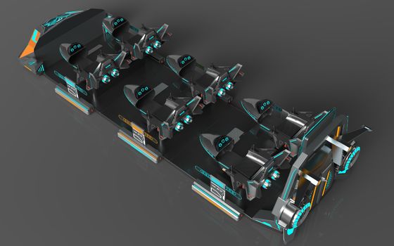Fun Fly Battleship 6 Seats VR Cinema. Cơ cấu hành động cá nhân, ghế mở rộng, màn hình phía sau lớn, 55 trò chơi, kính DPVR E3-S và màn hình 32 inch