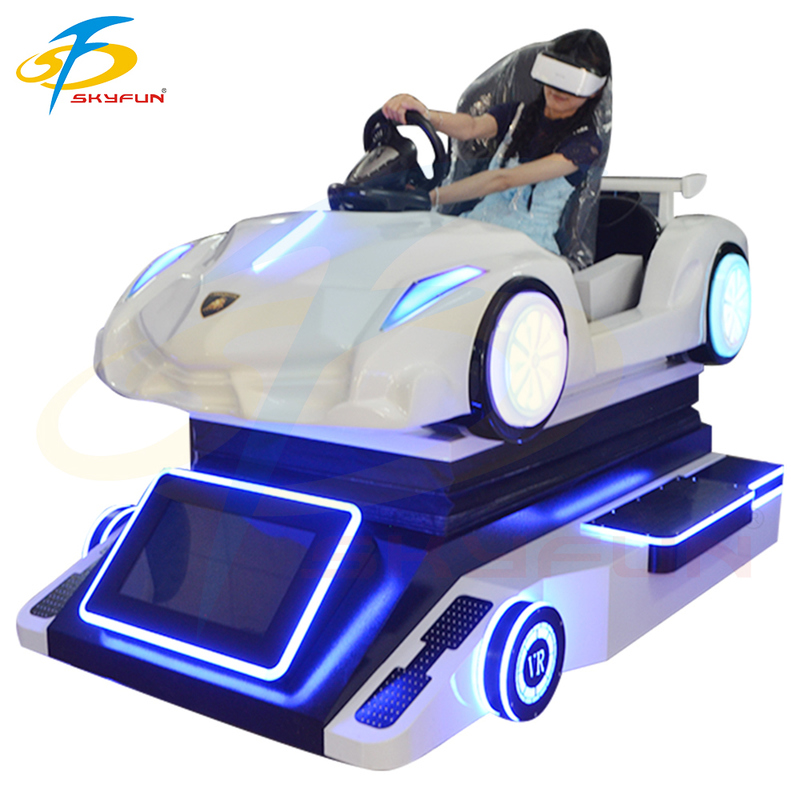 Máy mô phỏng xe VR Super Racing ️ Trải nghiệm lái xe chuyển động 4 trục hấp dẫn với màn hình 32 inch, điều khiển Logitech & Hỗ trợ nhiều người chơi