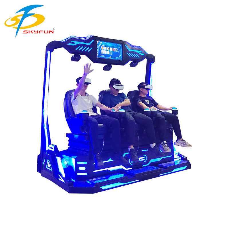 9D VR 3-Seats Cinema ️ Multi-Person Immersive VR Theater với 100+ phim & 15 trò chơi tương tác, Kính VR Deepoon