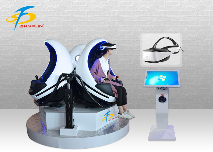 Multiplayer Amusement Game Machine 9D VR Simulator One Year Warranty