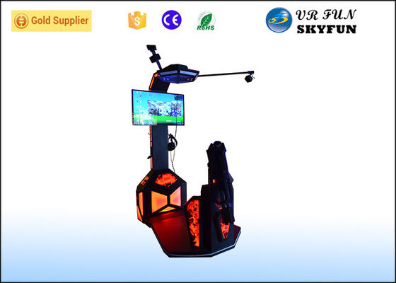 Máy mô phỏng ảo VR phiêu lưu giả lập Máy chiến đấu ảo 9D với đèn chiếu sáng màu xanh
