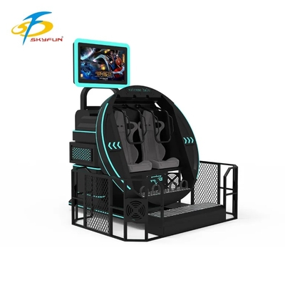 SKYFUN 360° Trải nghiệm mô phỏng chuyển động VR xoay tròn | Ghế thực tế ảo sống động với nền tảng động, nội dung trò chơi AR/VR, tai nghe 4K, theo dõi chuyển động, phản hồi xúc giác và hỗ trợ nhiều người chơi
