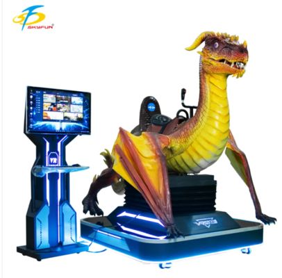 UN Dinosaur Máy chiếu phim VR 1 chỗ ngồi với kính DPVR E3-S, 55 trò chơi, hiệu ứng ầm ĩ khủng long, thiết kế độc đáo cho các sân khấu, trung tâm mua sắm, công viên giải trí và trung tâm giải trí