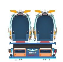 VR Combat & Fun Fly Flight 2 chỗ ngồi rạp chiếu phim VR với ghế chuyển động năng động, 50+ bộ phim VR, hiệu ứng đặc biệt thực tế và sợi thủy tinh bền cho giải trí hấp dẫn