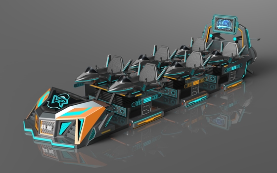 Fun Fly Battleship 6 Seats VR Cinema. Cơ cấu hành động cá nhân, ghế mở rộng, màn hình phía sau lớn, 55 trò chơi, kính DPVR E3-S và màn hình 32 inch