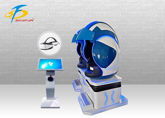 Dynamic Virtual Reality Ghế 2 chỗ VR Rạp chiếu phim trứng với 2 loại màn hình cảm ứng